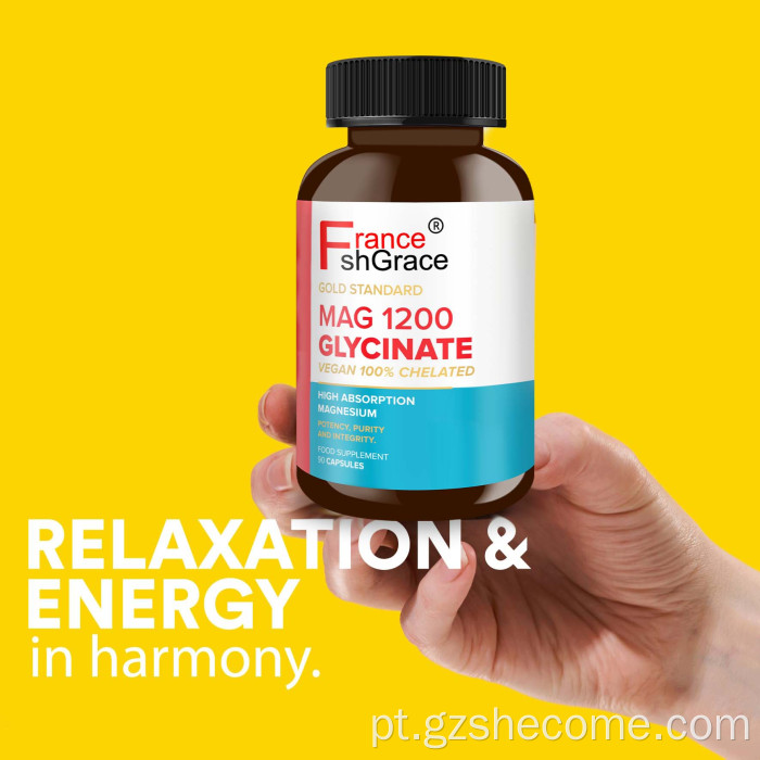 As cápsulas de magnésio premium suportam saúde conjunta